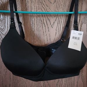 34 D Black Nursing Bra No Wire NWT